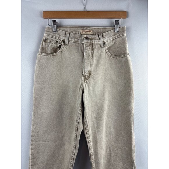 Crossroads Petite 8PR Light Beige High-Waisted Jeans 100% Cotton Made In Mexico - Picture 1 of 6
